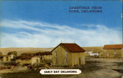 Early day Oklahoma Corn, OK Postcard Postcard