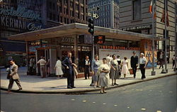 Times Square Information Center Postcard