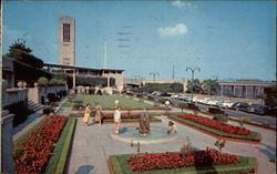 Oakes Garden Theatre and the Carillon Tower Postcard
