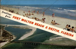 Greetings from Fort Walton Beach & Destin, Florida Postcard Postcard