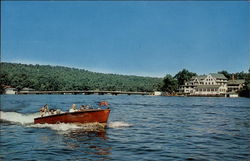 Boating on Lake Hopatcong New Jersey Postcard Postcard