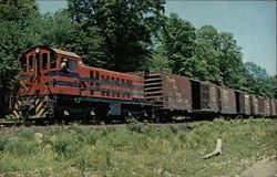 Morristown & Erie RR Locomotives Postcard Postcard
