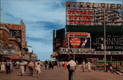 Strolling on the famous Ten Mile Boardwalk Postcard