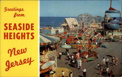 Greetings from Seaside Heights New Jersey Postcard Postcard