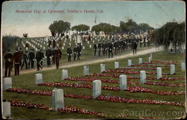 Memorial Day at Cemetery, Soldier's Home Los Angeles California