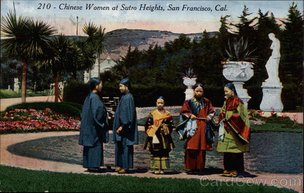 Chinese Women at Sutro Heights San Francisco California
