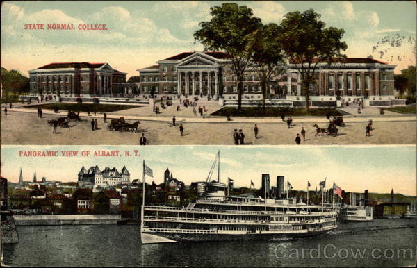 State Normal College and Panoramic View Albany New York