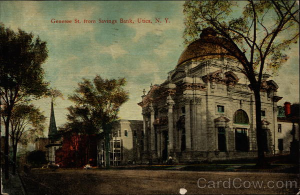 Genesee St. from Savings Bank Utica New York