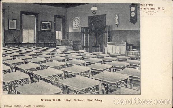 Study Hall, High School Building Trumansburg New York