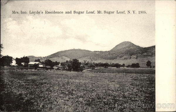 Mrs. Ino. Layde's Residence and Sugar Loaf Hunter New York