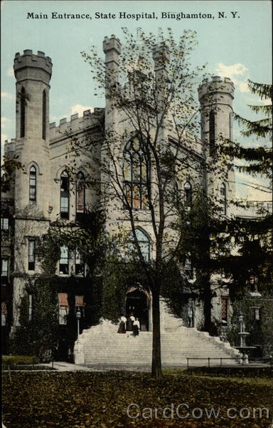Main Entrance, State Hospital Binghamton New York
