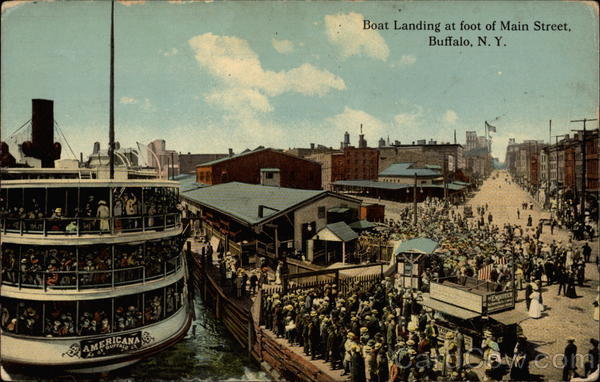 Boat Landing at foot of Main Street Buffalo New York
