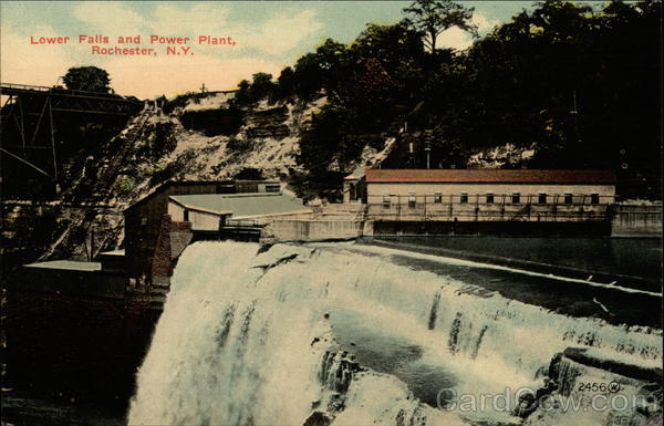 Lower Falls and Power Plant Rochester New York