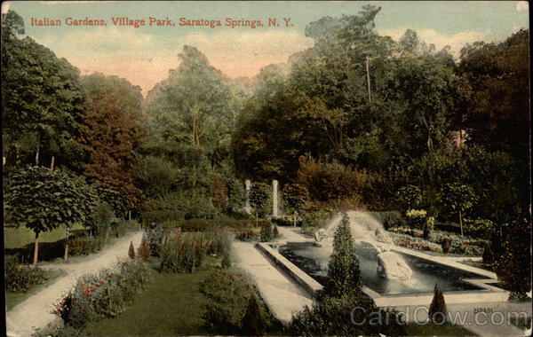 Italian Gardens, Village Park Saratoga Springs New York