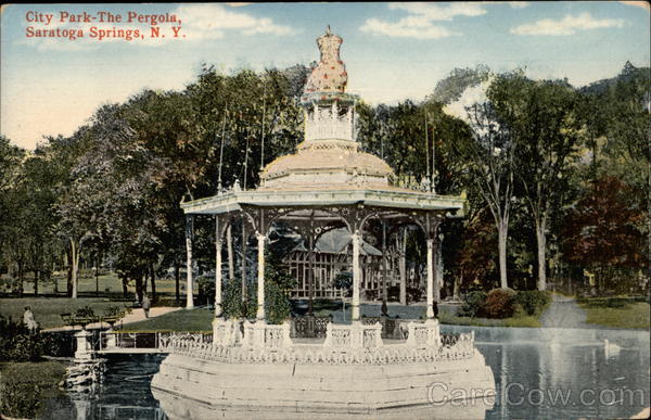 City Park - The Pergola Saratoga Springs New York