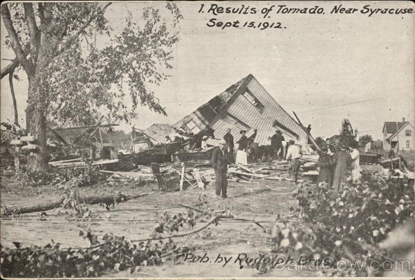 Results of Tornado, Sept. 15, 1912 Syracuse New York