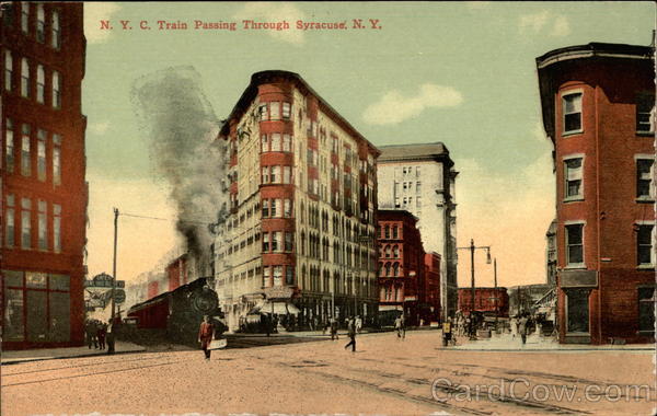 NYC Train Passing Through Syracuse New York