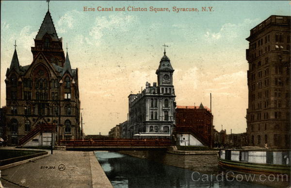 Erie Canal and Clinton Square Syracuse New York