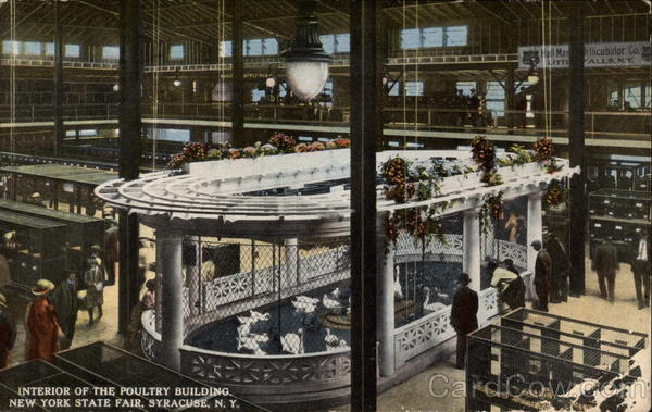 Interior the Poultry Building at New York State Fair Syracuse