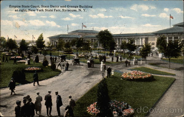 Empire State Court, State Dairy and Grange Building at right, New York State Fair Syracuse