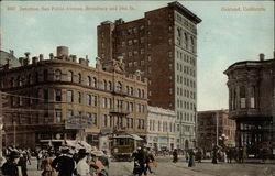 Junction, San Pablo Avenue, Broadway and 14th St Postcard