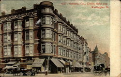 Crellin Hotel and Washington Street Oakland, CA Postcard Postcard