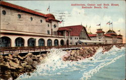 Auditorium, Casino and Bath Home Redondo Beach, CA Postcard Postcard