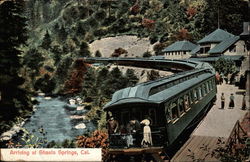 Arriving at Shasta Springs, Cal California Postcard Postcard