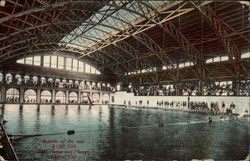 Interior of the new $100,000 Bath Home and Plunge Postcard