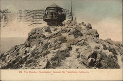 In the Weather Observatory, Summit Mt. Tamalpais Postcard