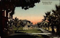 Residence Street Colton, CA Postcard Postcard