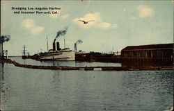 Dredging Los Angeles Harbor Postcard