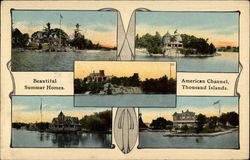 Beautiful Summer Homes, American Channel Postcard