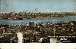 East River and Brooklyn from New York Postcard Postcard