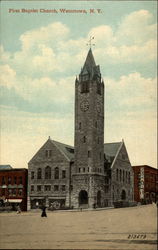 First Baptist Church Watertown, NY Postcard Postcard