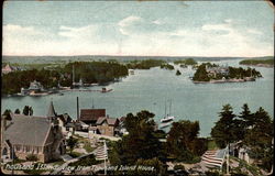 View from Thousand Island House Postcard