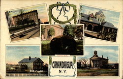 Landmarks of Canadaigua Postcard