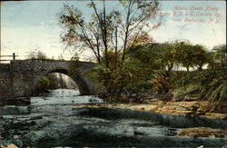 Allens Creek Along the R.S.&E. Electric Railway Postcard