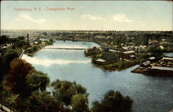 Oswegatchie River Ogdensburg, NY Postcard Postcard