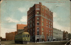 Mann Building Utica, NY Postcard Postcard