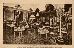 The Italian Room at the Waldorf-Astoria Postcard