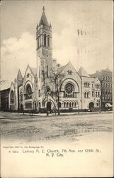 Calvary M. E. Church Postcard