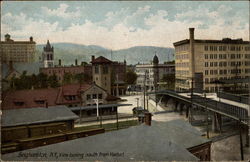 View looking south from Viaduct Postcard