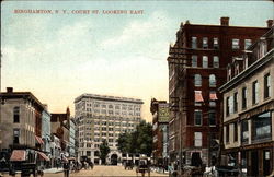 Court St. Looking East Postcard