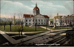 Court House Square Binghamton, NY Postcard Postcard
