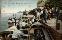 Launch Club, Bedell House Pier Postcard