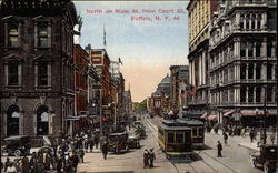 North on Main Street from Court Street Postcard