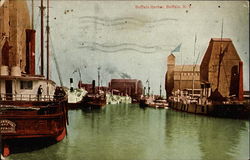 Buffalo Harbor Postcard