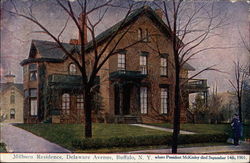 Milburn Residence, Delaware Avenue Buffalo, NY Postcard 