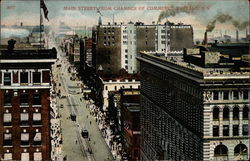 Main Street from Chamber of Commerce Buffalo, NY Postcard Postcard